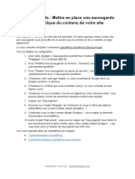 13.1 Fiche Conseils - Sauvegarde Automatique Du Contenu de Votre Site PDF