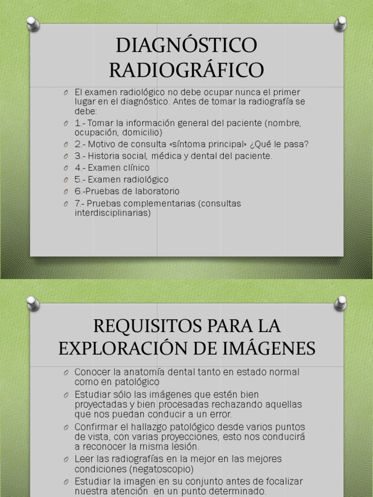Diagnóstico Radiográfico | PDF | Diagnostico medico | Ciencias de la Salud