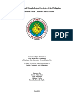 Phonological and Morphological Analysis of The Philippine