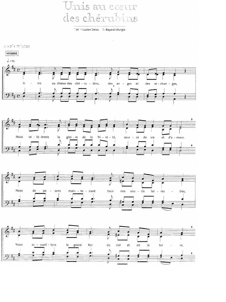 Unis Au Coeur Des Chérubins Lucien DEISS PDF