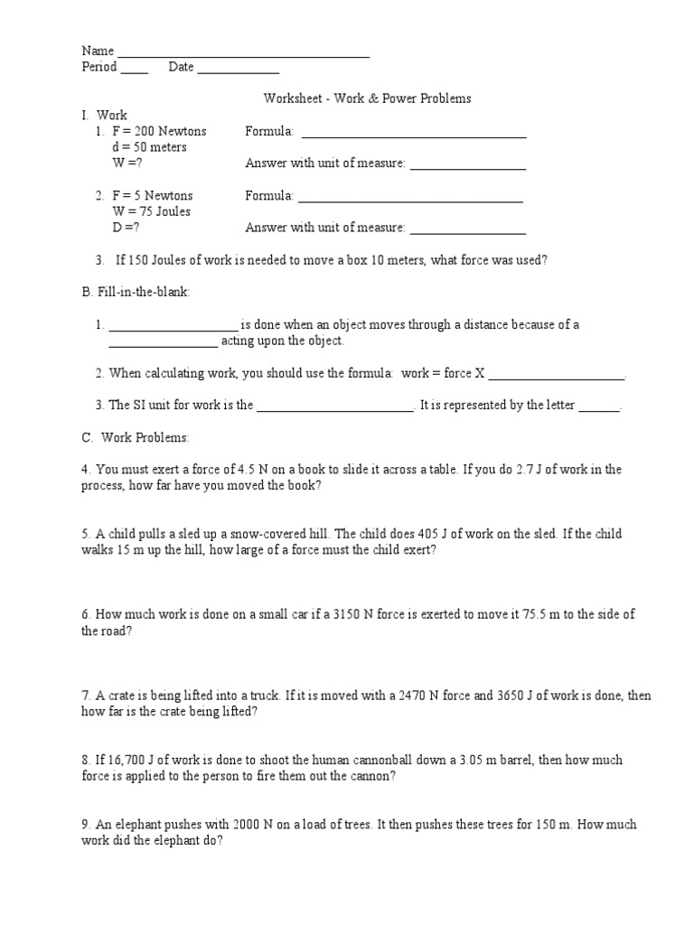 worksheet-work-and-power-problems-pdf-force-physical-quantities