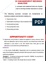 Equi and Opportunity Cost