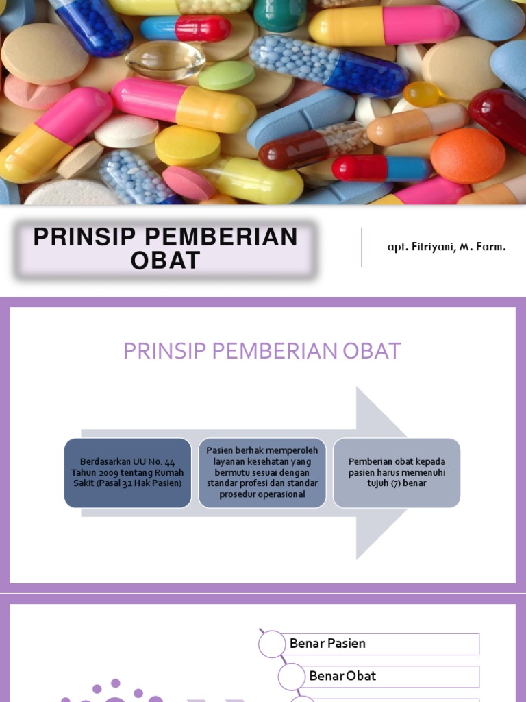 Prinsip Pemberian Obat | PDF
