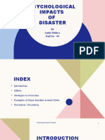 Psychological Impact of Disaster