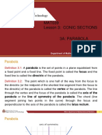 Lesson3A - Conic Sections - Parabola - v1