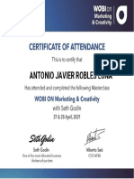 WOBI - Marketing and Creativity - CERT - Antonio-Javier-Robles-Luna