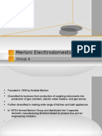 Merloni Group's Decentralized Manufacturing and Distribution Structure
