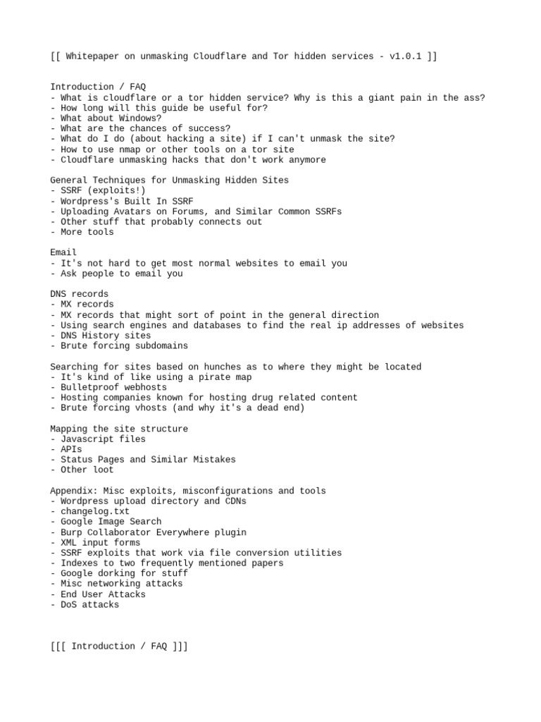 Unmasking Hidden Sites | PDF | Domain Name System | Proxy Server