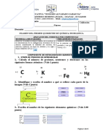 1 BGU Examen 1 Quim Química Inorganica - Metacog