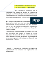 ATIVIDADE PARA SESSÃO ASSINCRONA DO DIA 21 SET 2022 - 8587   Teletrabalho