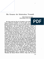 Hans-Georg Gadamer - Los límites de la razón histórica