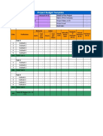 Project Budget Template 16