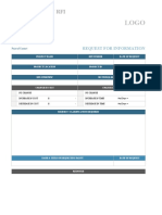 Request For Information Template 07