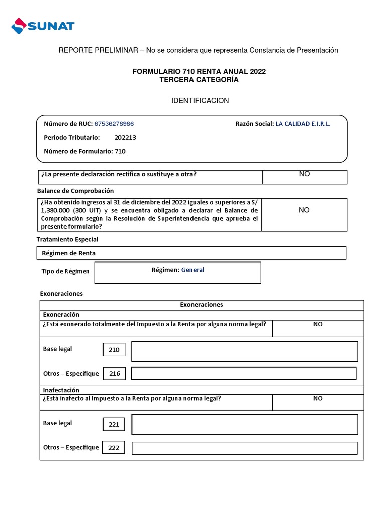 Ejemplo de Declaración de Renta 2022 | PDF | Impuesto sobre la renta ...