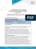 Guía de Actividades y Rúbrica de Evaluación - Unidad 1 - Fase 1 - Caso de Estudio Sobre Lesión A Nivel Renal