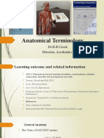 An 1.1 - Introduction Anatomical Terminology DR - Gosai