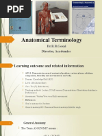 An 1.1 - Introduction Anatomical Terminology DR - Gosai