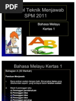 Download Bengkel Teknik Menjawab SPM BM 2011 by Anita Nor SN59803818 doc pdf