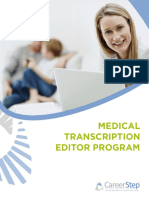 Career Step Medical Transcriptionist