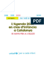 L'Agencia 2030 en Clau D'infància A Catalunya