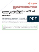 Forester French (West-Central Africa) Transcription Guidelines