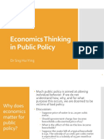Lecture 1 Economic Thinking in Public Policy