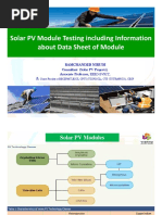 Solar PV Module Testing Including Information About Data Sheet of Module-By Ramchander, BVRIT-CBIP-07!03!2022