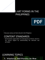 Various Art Forms in The Philippines