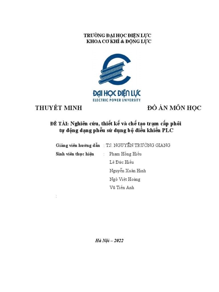 Đồ án môn học - Phễu rung cấp phôi | PDF