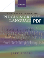 3 - Siegel. 2008.the Emergence of Pidgin and Creole Languages