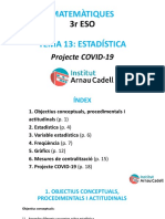 Tema 13. Estadística. Projecte Covid-19