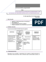 Guía de Foro de Debate y Argumentación