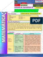 EXPERIENCIA DE APRENDIZAJE 6 Matematica4