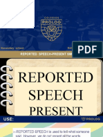 1ST Class-Reported Speech - Present Simple - Kelly Villalobos