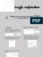 Tarea de Especialidad 4° Semestre Calendar Google