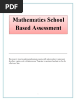 SBA SAMPLE 2 The Use of Simple Experiments and Mathematical Principles To Determine The Fairness of A Coin Tossed SBA