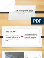 Trabalho de Português - Erros Gramaticais No Dia A Dia
