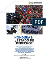 Honduras Estado de Derecho o Derecho Fallido