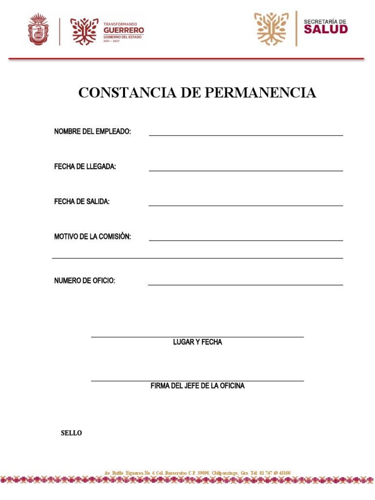 Constancia de Permanencia Laboral | PDF | Política | Derecho