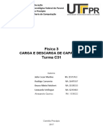 Relatório Sobre Carga e Desgarca de Um Capacitor