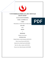 Planeamiento y control táctico de operaciones en empresa de calzado