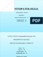 Opšta Fitopatologija: Status Predmeta: Obavezni