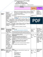 Plan Semanal Del 18 Al 22 de Octubre