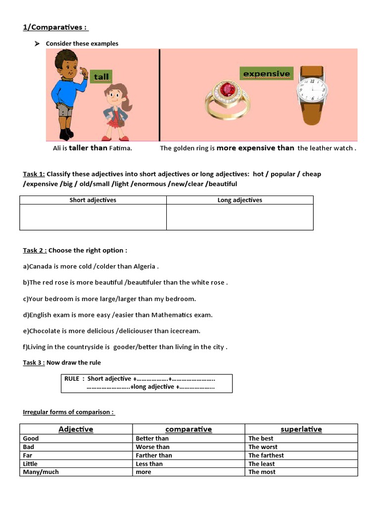 Comparative and Superlative | PDF