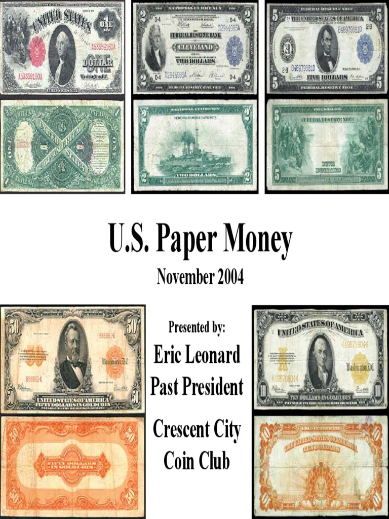 U.S. Paper Money - Eric Leonard; 2004 | PDF | Banknote | Money