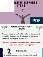 Alternative Response