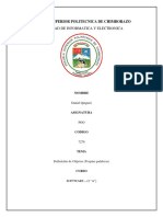 Escuela Superior Politecnica de Chimborazo: Facultad de Informatica Y Electronica