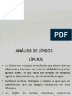 Análisis de lípidos: extracción, cuantificación y caracterización