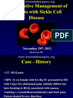 Perioperative Management of Patients With Sickle Cell Disease