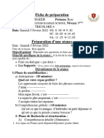 Fiche de Préparation Orale Semaine 2